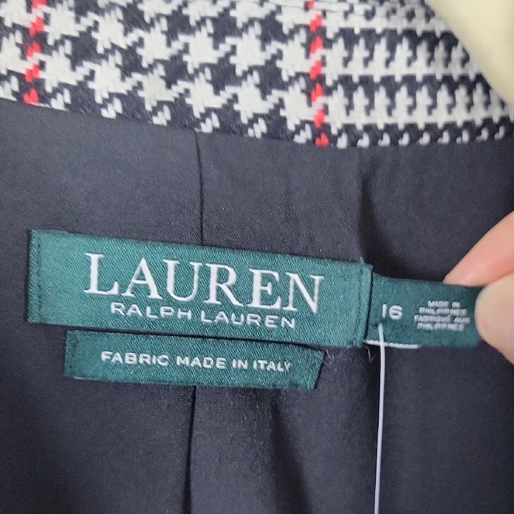 Lauren Ralph Lauren Women's Double Breasted Blazer, Size 16, NEW - Picture 3 of 11